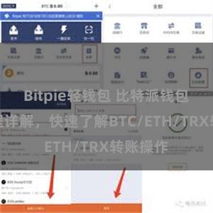 Bitpie轻钱包 比特派钱包转账教程详解，快速了解BTC/ETH/TRX转账操作