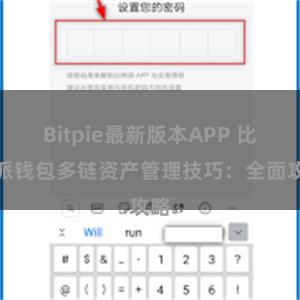 Bitpie最新版本APP 比特派钱包多链资产管理技巧：全面攻略