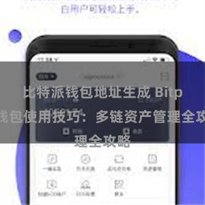 比特派钱包地址生成 Bitpie钱包使用技巧：多链资产管理全攻略