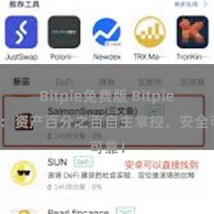 Bitpie免费版 Bitpie钱包：资产百分之百自主掌控，安全可靠！