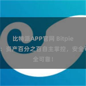 比特派APP官网 Bitpie钱包：资产百分之百自主掌控，安全可靠！