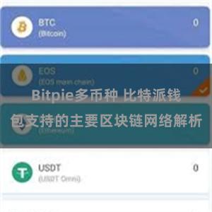 Bitpie多币种 比特派钱包支持的主要区块链网络解析