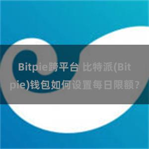 Bitpie跨平台 比特派(Bitpie)钱包如何设置每日限额？