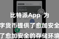 比特派App  为用户的数字货币提供了愈加安全的存储环境